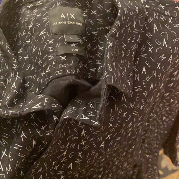 Armani Exchange button down size L - Picture 2 of 7